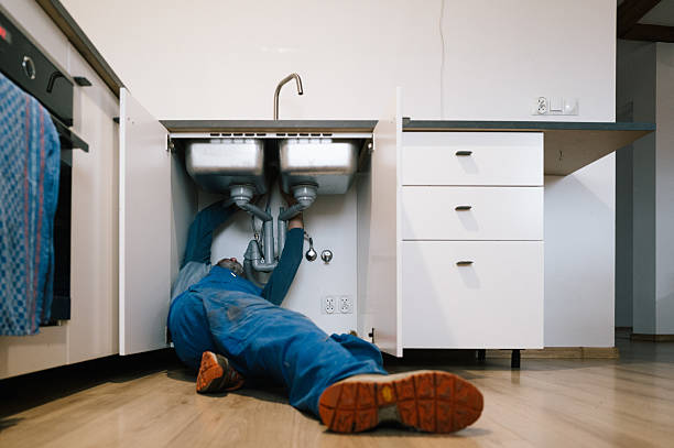 Professional Plumbing technician working in Sims, NC